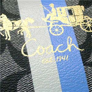 Coach(コーチ) ショルダーバッグ 13193HERITAGE STRIPE ブラック/ホワイト